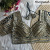 Heavy Pure Soft Roman Silk With Sequence Work Blouses Wholesale In India